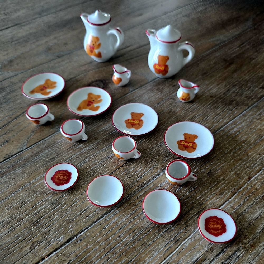 Teddy Bear Miniature Tea Set